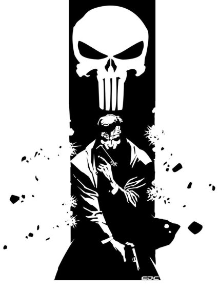 Белый череп карателя