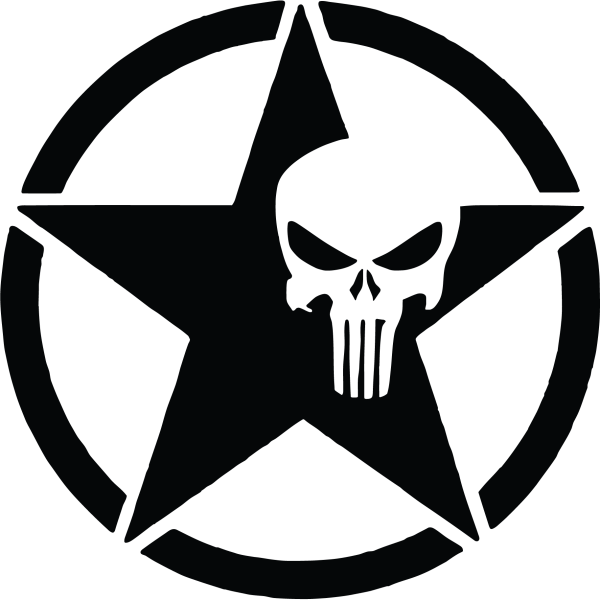 Череп Каратель вектор