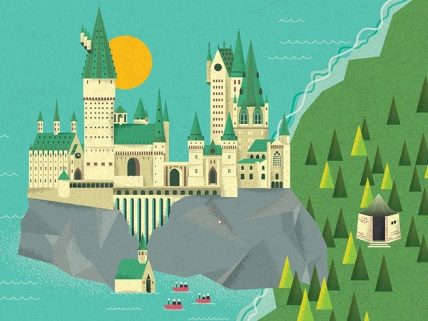 Гарри Поттер герб Хогвартса