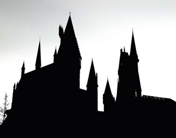 Гарри Поттер Хогвартс силуэт