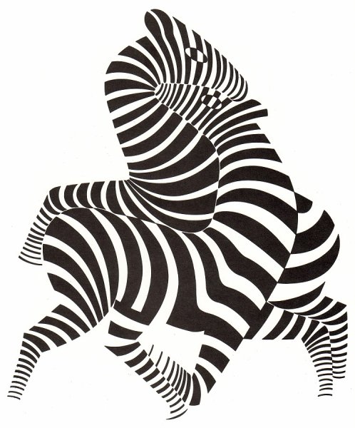 Виктор Вазарели зебры 1937