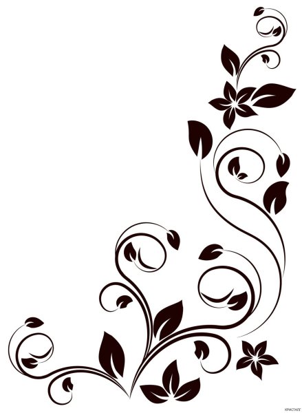 Растительный узор угловой