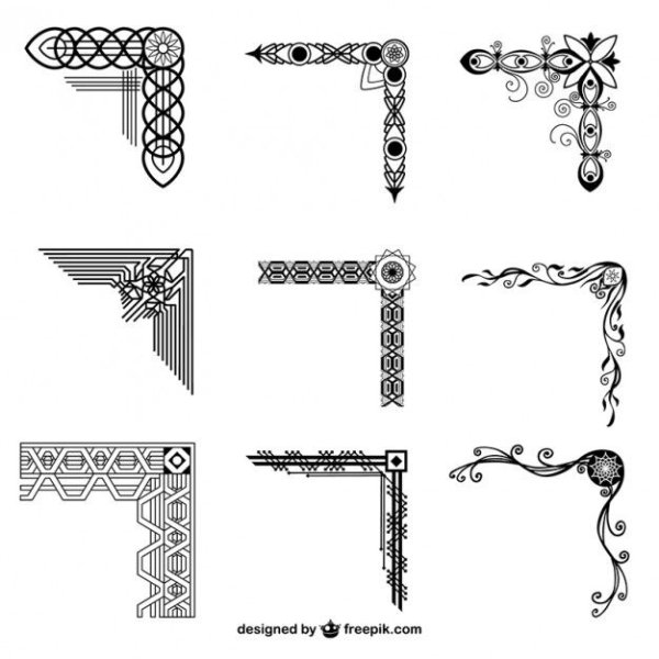 Славянский орнамент угловой