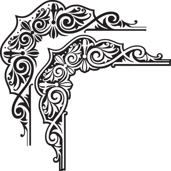 Арабский орнамент угловой