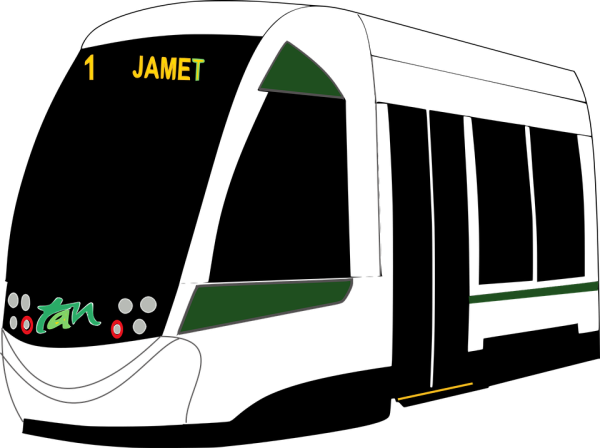 Трамвай рисунок