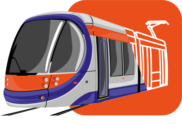 Трамвай вектор