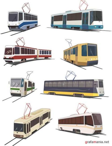 Трамвай мультяшные