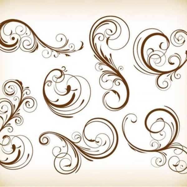Орнамент завитки