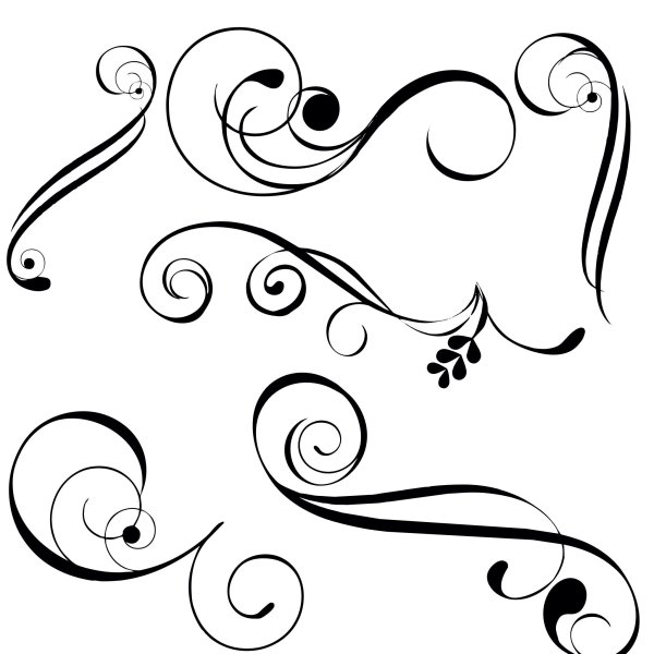 Орнамент завитушки