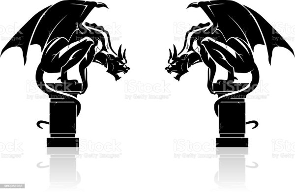 Горгулья силуэт