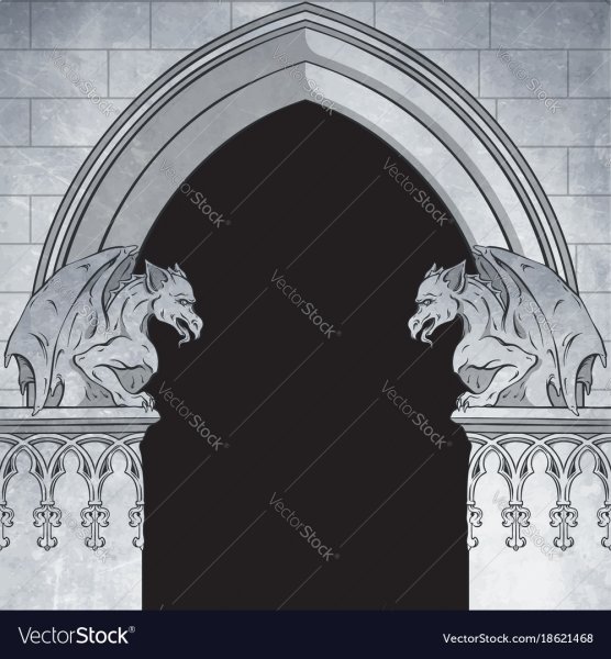 Стрельчатая арка вектор