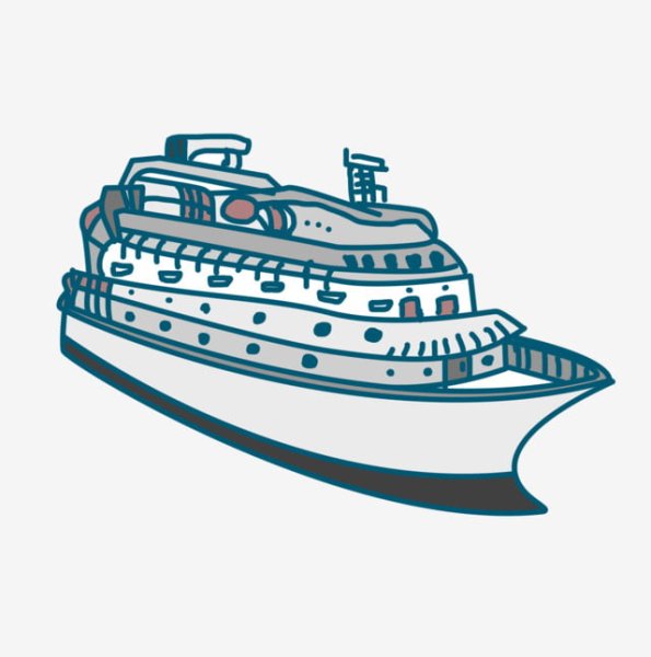 Круизный лайнер вектор