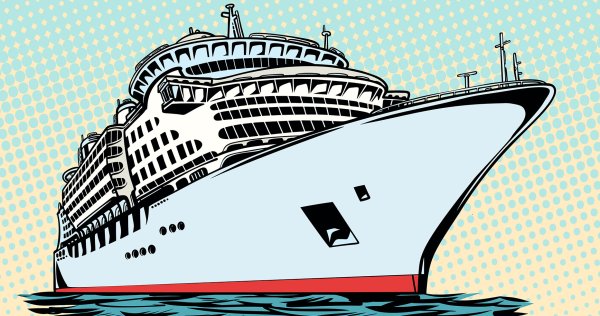 Нарисовать круизный лайнер
