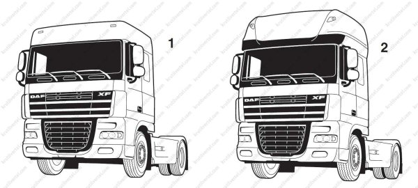 Даф XF 105 вектор