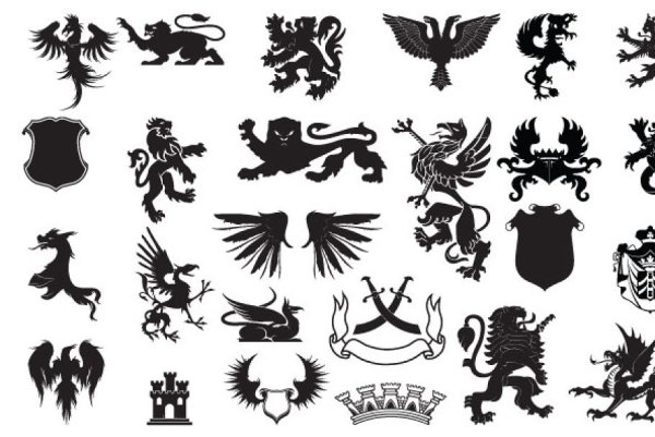 Геральдические символы вектор