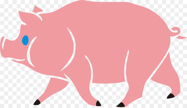 Свинья без фона