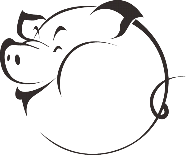 Стилизованное изображение свиньи