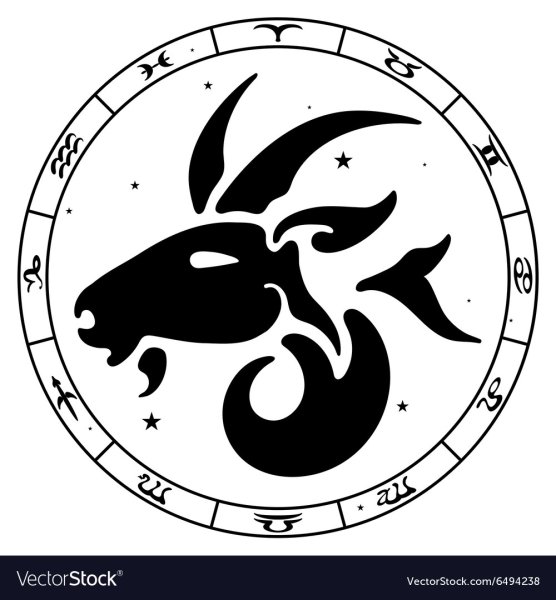 Трафарет Козерог