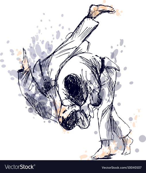 Дзюдо иллюстрации