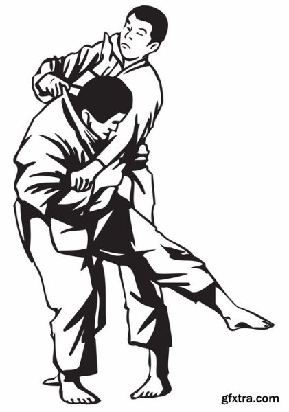 Борец в кимоно