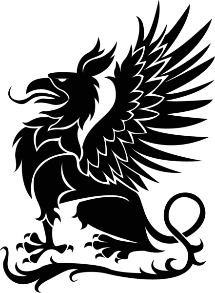 Геральдический Грифон вектор