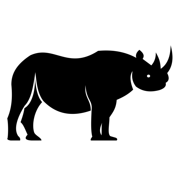 Носорог контур