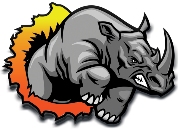 Агрессивный носорог