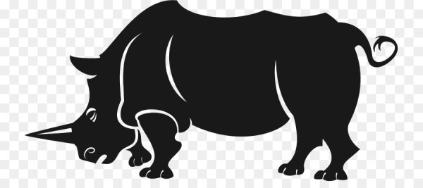 Носорог вектор