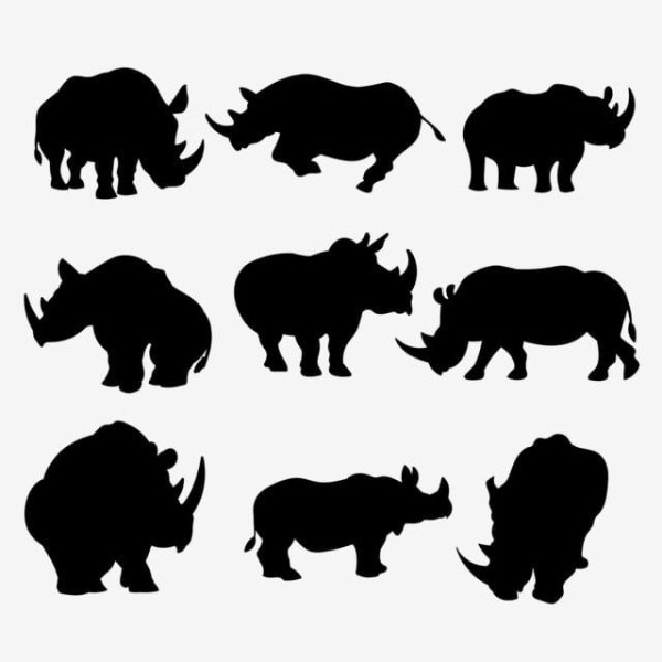 Носорог векторный