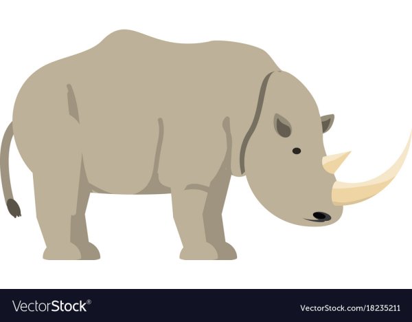 Лапа носорога вектор