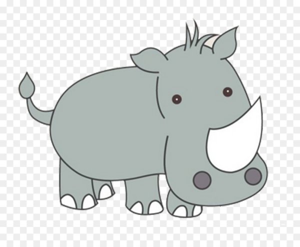 Носорог вектор