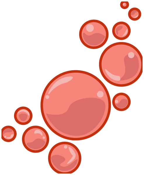 Розовый пузырь вектор