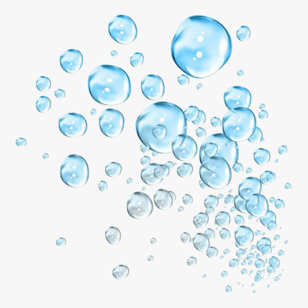 Мыльные пузыри на белом фоне