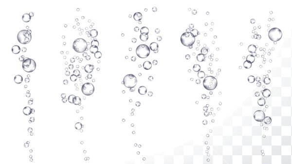 Трафарет пузырьки воды