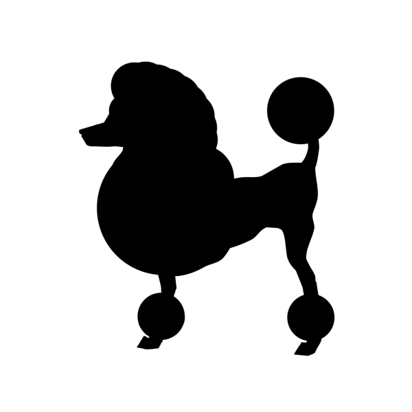 Силуэт пуделя