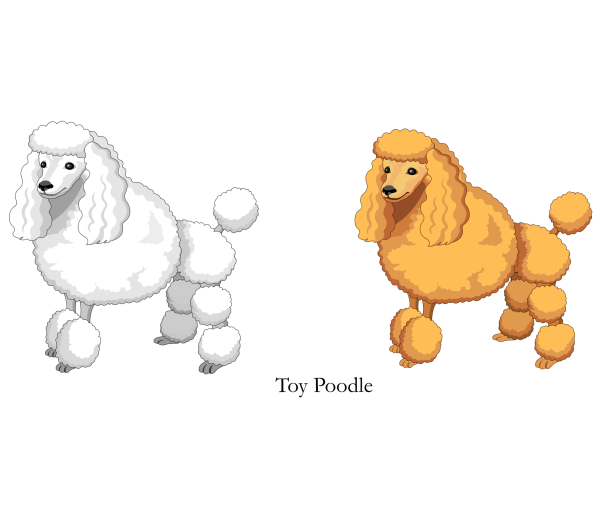 Пудель мультяшный