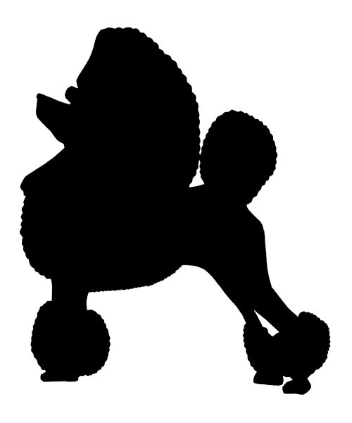 Силуэт пуделя