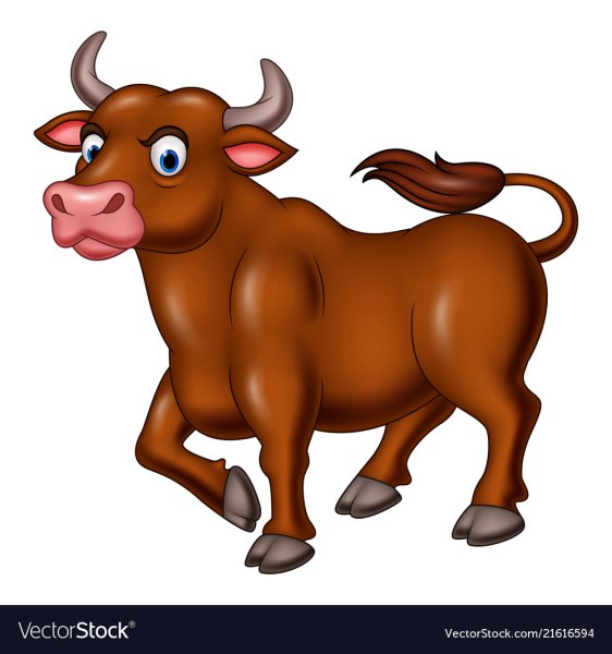 Бык мультяшный