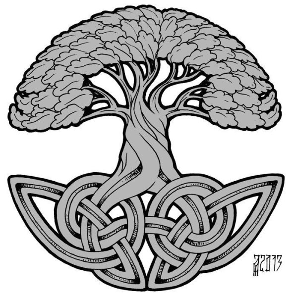 Древо жизни Иггдрасиль тату