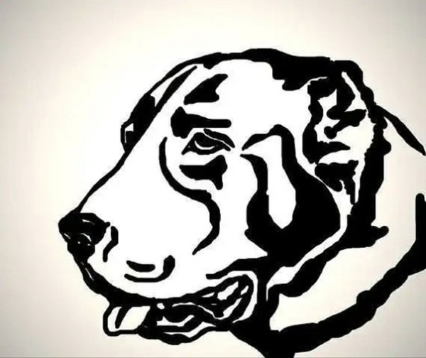 Алабай трафарет