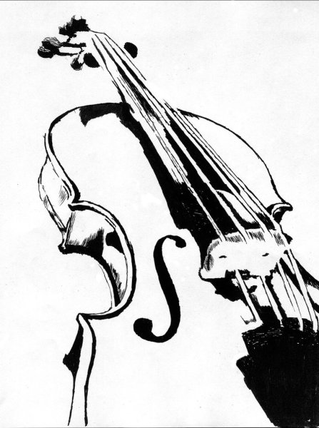 Стилизованная скрипка