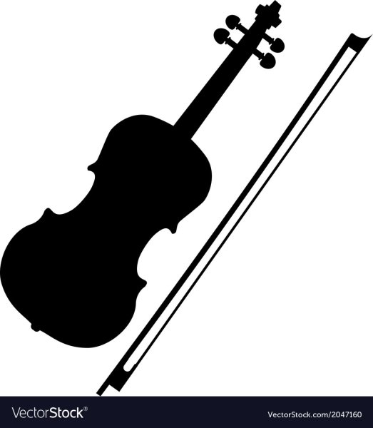Скрипка силуэт