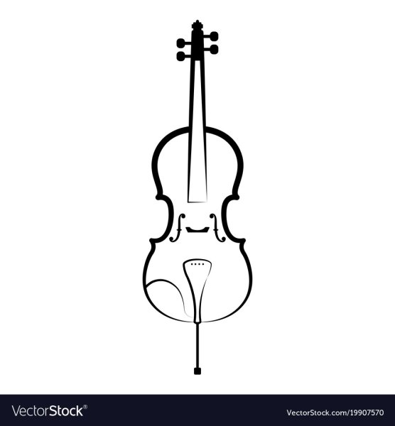 Скрипка силуэт