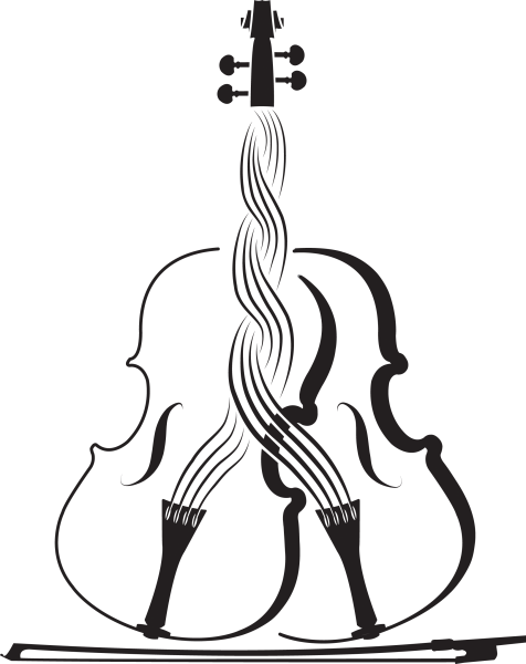 Виолончель силуэт