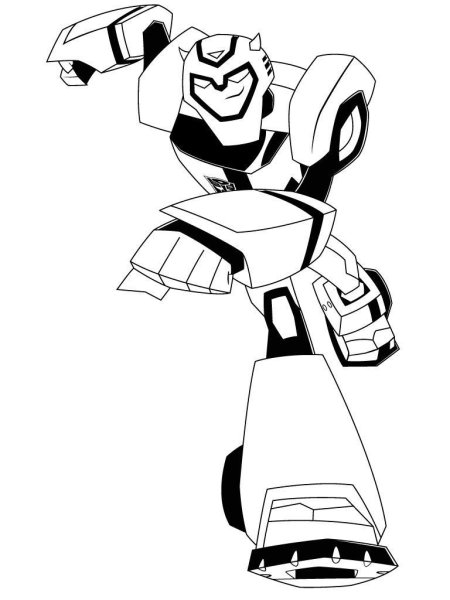 Раскраска лицо Бамблби