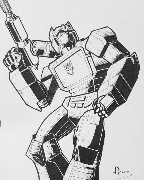 Нарисовать трансформера Рэтчета