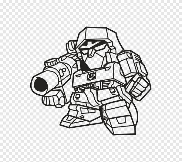 Робот трансформер вектор