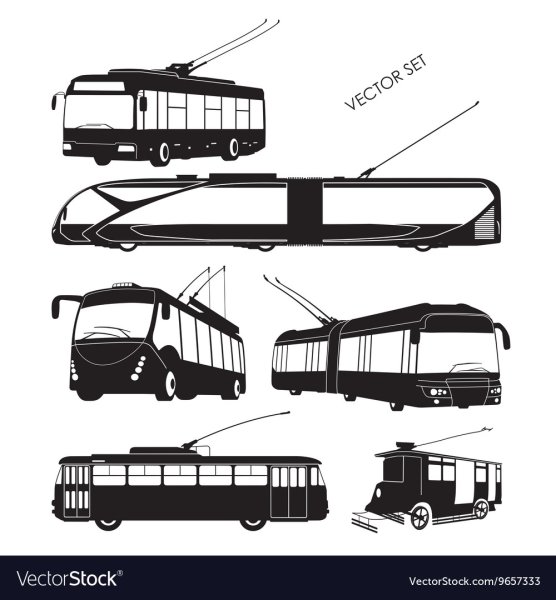 Общественный транспорт вектор