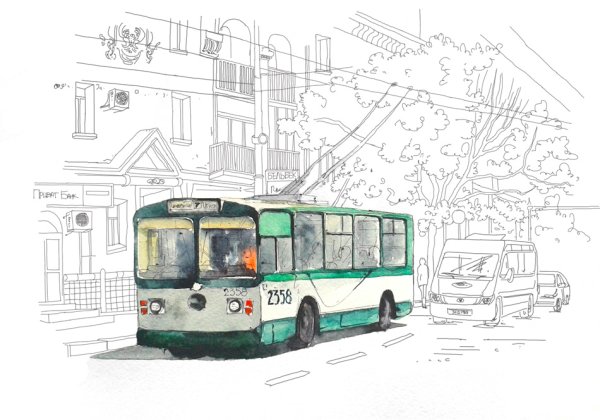Зарисовки транспорта
