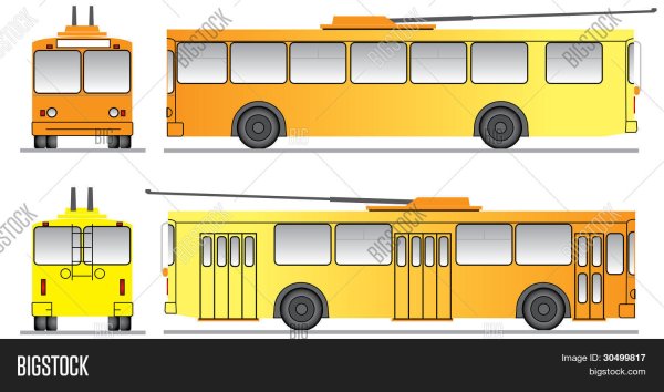 Аппликация троллейбус